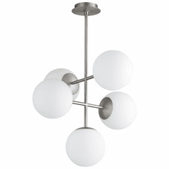 Oxygen Nebula 5-LT LED Pendant - Satin Nickel - 3-681-24