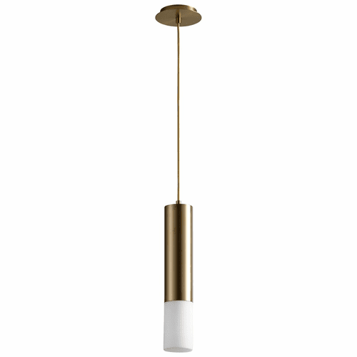 Oxygen Opus 1-LT LED Pendant - Aged Brass - 3-654-140