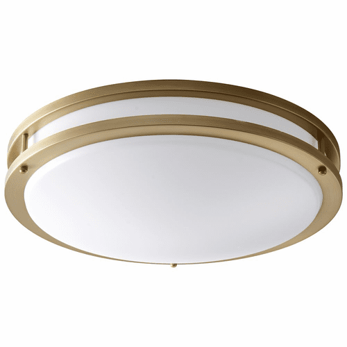 Oxygen Oracle 1-LT LED Ceiling Mount - Aged Brass - 3-619-40
