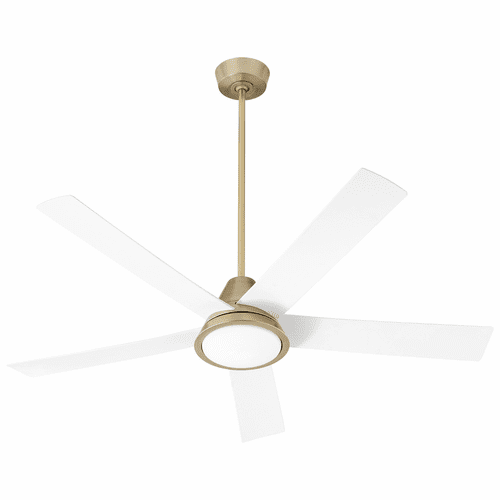 Oxygen Temple 56" 5-Blade LED Ceiling Fan - Aged  Brass/White - 3-115-640