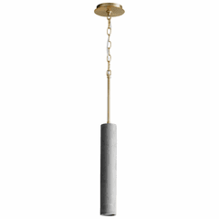 Oxygen Totem 2.75" 1-LT LED Pendant - Aged Brass/Dark Gray - 3-614-1540