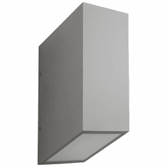 Oxygen Uno 2-LT LED Exterior Wall Light - Grey - 3-701-16