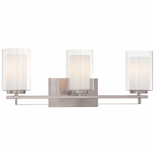 Parsons Studio 3-LT Bath Light - Brushed Nickel - 6103-84