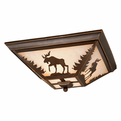 Vaxcel Yellowstone 14" Flush Mount - Burnished Bronze - CC55614BBZ