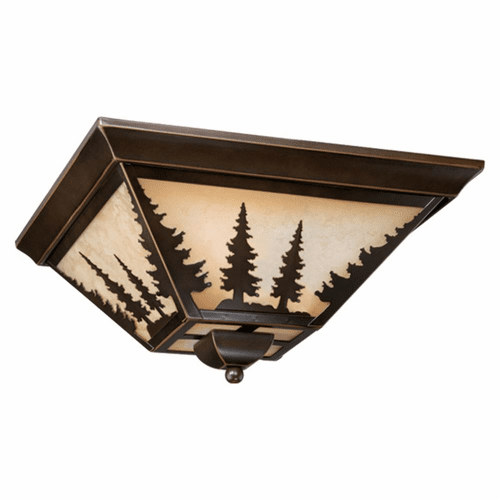 Vaxcel Yosemite 14" Flush Mount - Burnished Bronze - CC55514BBZ