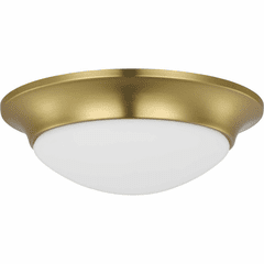 Progress 1-Light 60W Flush Mount - Satin Brass - P350146-012