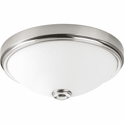Progress 1-LT 11" LED Linen Glass Flush Mount - Brushed Nickel - P350005-009-30
