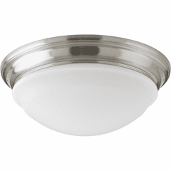 Progress 1-LT 12-3/4" LED Flush Mount - Brushed Nickel - P350052-009-30 Progress 1-LT 12-3/4" LED Flush Mount - Brushed Nickel - P350052-009-30
