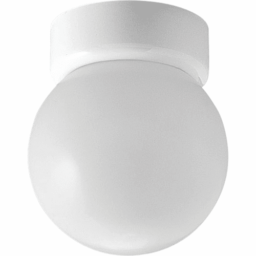 Progress 1-LT 6" Glass Globe Close-to-Ceiling - White - P3203-30
