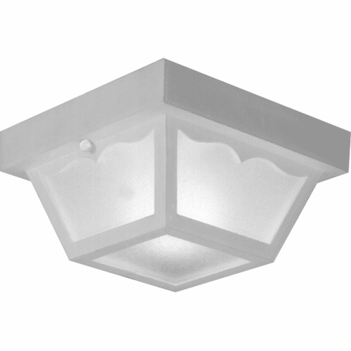 Progress 1-LT 8-1/4" Flush Mount for In/Outdoor use - White - P5744-30
