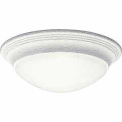 Progress 1-LT Alabaster Glass 11-1/2" Close-to-Ceiling - White - P3688-30