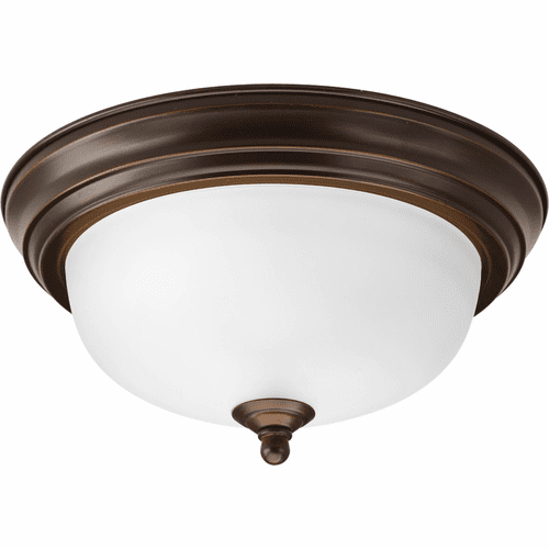 Progress 1-LT Dome Glass 11-3/8" Close-to-Ceiling - Antique Bronze - P3924-20ET