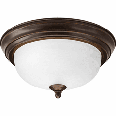 Progress 1-LT Dome Glass 11-3/8" Close-to-Ceiling - Antique Bronze - P3924-20ET