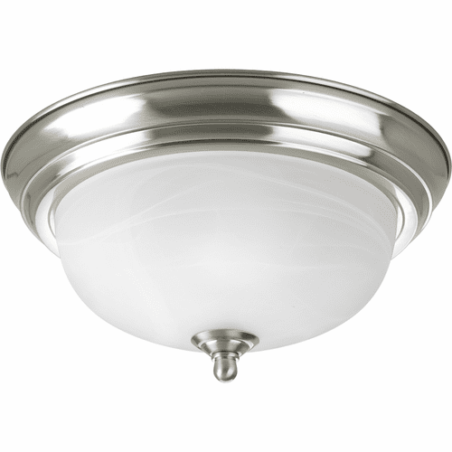 Progress 1-LT Dome Glass 11-3/8" Close-to-Ceiling - Brushed Nickel - P3924-09