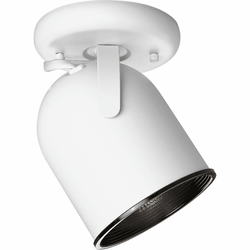 Progress 1-LT Multi Directional Roundback Wall/Ceiling Fixture - White - P6144-30