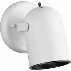 Progress 1-LT Multi Directional Wall Fixture with On/Off switch - White - P6155-30
