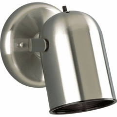 Progress 1-LT Multi Directional Wall Light with On/Off switch - Nickel - P6155-09