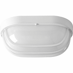 Progress 1-LT Outdoor 10-1/2" LED Wall or Ceiling Bulkhead - White - P3649-3030K9