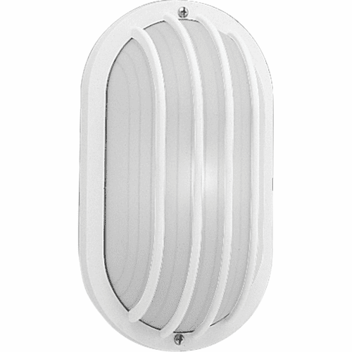 Progress 1-LT Outdoor 10-1/2" Wall or Ceiling Mount Bulkhead - White - P5705-30