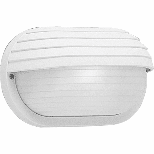 Progress 1-LT Outdoor 10-1/2" Wall or Ceiling Mount Bulkhead - White - P5706-30