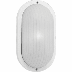 Progress 1-LT Outdoor 10" Wall or Ceiling Mount Bulkhead - White - P5704-30