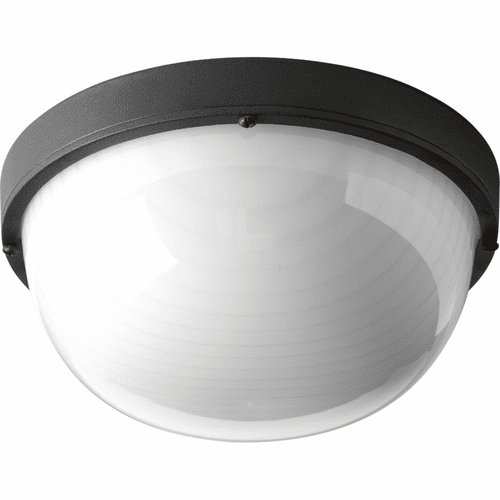 Progress 1-LT Outdoor 9-1/2" LED Wall or Ceiling Bulkhead - Black - P3648-3130K9