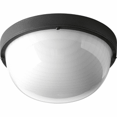 Progress 1-LT Outdoor 9-1/2" LED Wall or Ceiling Bulkhead - Black - P3648-3130K9 Progress 1-LT Outdoor 9-1/2" LED Wall or Ceiling Bulkhead - Black - P3648-3130K9