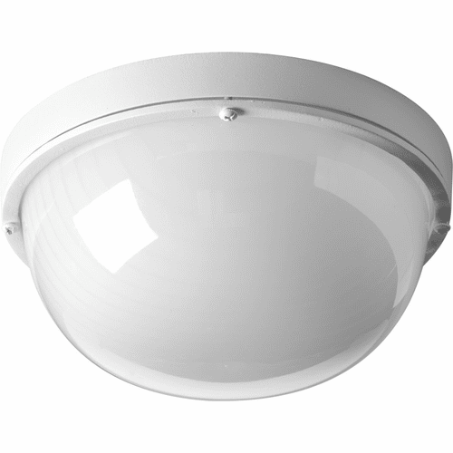 Progress 1-LT Outdoor 9-1/2" LED Wall or Ceiling Bulkhead - White - P3648-3030K9