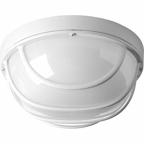 Progress 1-LT Outdoor 9-1/2" LED Wall or Ceiling Bulkhead - White - P3650-3030K9