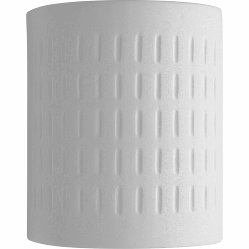 Progress 1-LT Outdoor Ceramic Wall Sconce - White - P560044-030