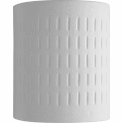 Progress 1-LT Outdoor Ceramic Wall Sconce - White - P560044-030 Progress 1-LT Outdoor Ceramic Wall Sconce - White - P560044-030