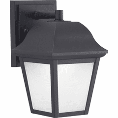 Progress 1-LT Outdoor LED Small Die-Cast Wall Lantern - Black - P560136-031-30 Progress 1-LT Outdoor LED Small Die-Cast Wall Lantern - Black - P560136-031-30