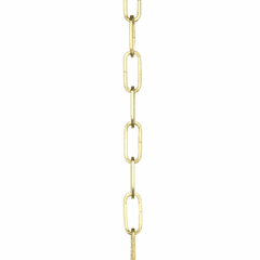 Progress 10-Foot 9 Gage Chain - Brushed Brass - P8757-160