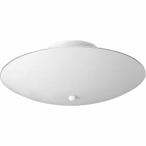 Progress 12" Round Glass 2-LT Close-to-Ceiling - White - P4609-30