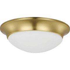 Progress 2-Light 60W Flush Mount - Satin Brass - P350147-012