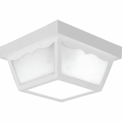 Progress 2-LT 10-1/4" Flush Mount for In/Outdoor use - White - P5745-30