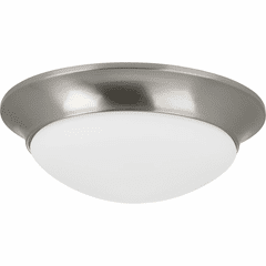 Progress 2-LT 14" Etched Glass Flush Mount - Brushed Nickel - P350147-009