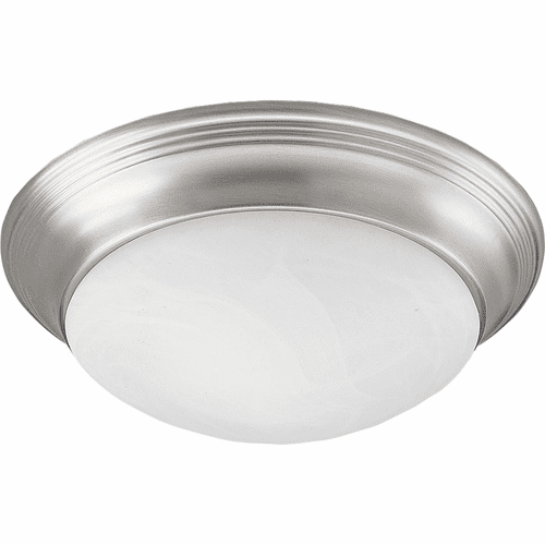 Progress 2-LT Alabaster Glass 14" Close-to-Ceiling - Brushed Nickel - P3689-09