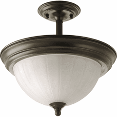 Progress 2-LT Melon 13-1/4" Close-to-Ceiling - Antique Bronze - P3876-20