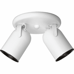 Progress 2-LT Multi Directional Roundback Wall/Ceiling Fixture - White - P6149-30