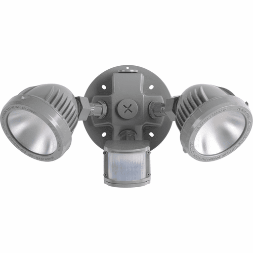 Progress 2-LT Outdoor Security/Flood Light w/Motion Sensor - Gray - P6341-82-30K