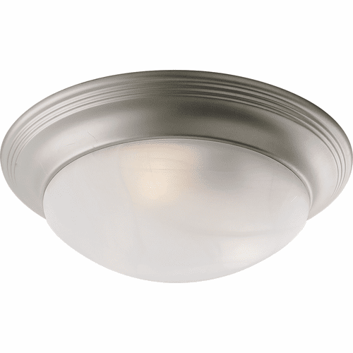 Progress 3-LT Alabaster Glass 16-5/8" Close-to-Ceiling - Brushed Nickel - P3697-09