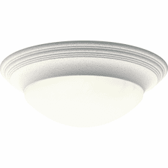 Progress 3-LT Alabaster Glass 16-5/8" Close-to-Ceiling - White - P3697-30
