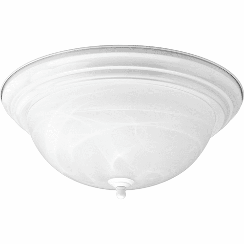Progress 3-LT Dome Glass 15-1/4" Close-to-Ceiling - White - P3926-30