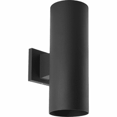 Progress 5" Outdoor Up/Down Wall Cylinder - Black - P5675-31