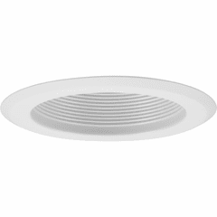 Progress 5" Recessed Step Baffle Trim for 5" Housing P851-ICAT - White - P868-28
