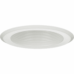 Progress 5" Shallow Baffle Trim ffor 5" housing - Satin White - P8475-28