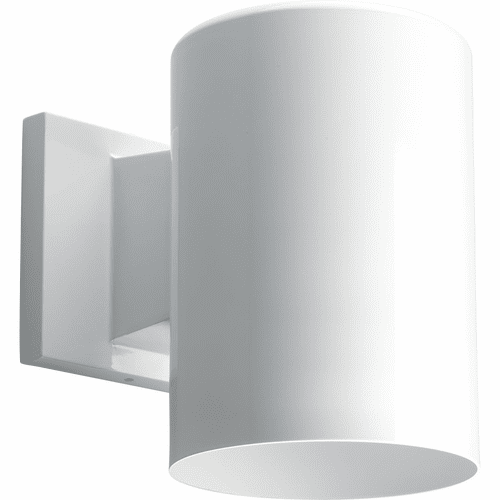 Progress 5" White Outdoor Wall Cylinder - P5674-30