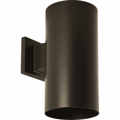 Progress 6" Bronze LED Outdoor Wall Cylinder - Antique Bronze - P5641-20/30K