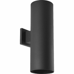 Progress 6" LED Outdoor Up/Down Wall Cylinder - Black - P5642-31/30K